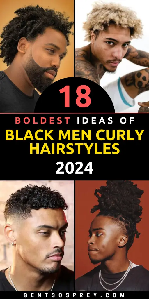 2024 Trendsetting Curly Hairstyles for Black Men: Natural, Fades, and ...