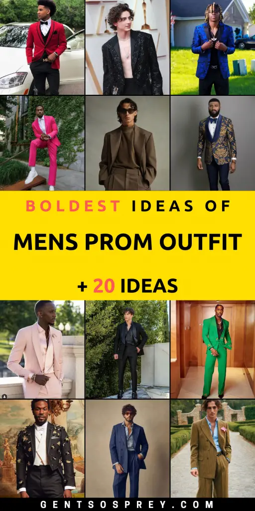 2024 Men's Prom Outfits: Stand Out Styles from Classic Elegance to ...